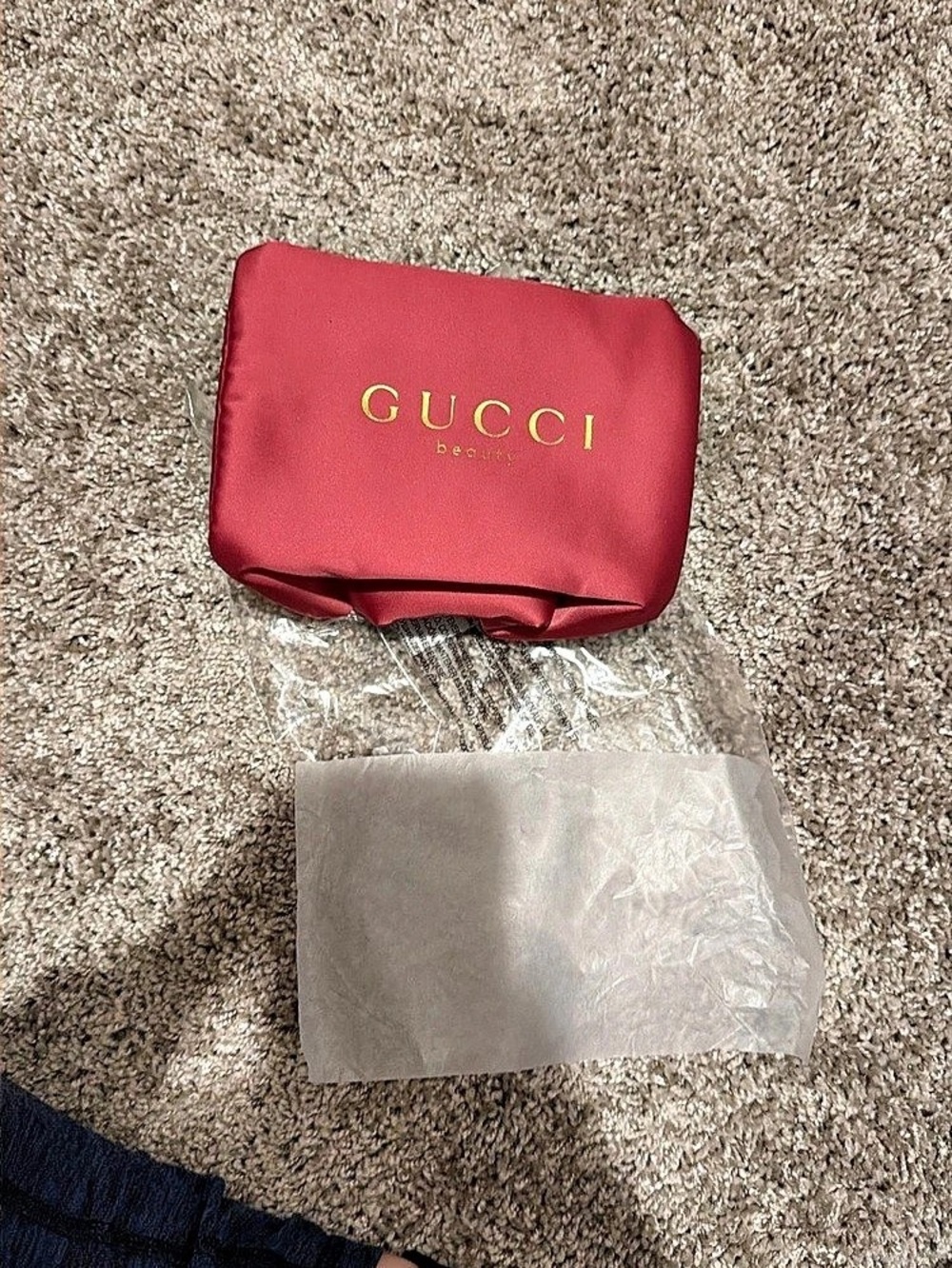 Beauty Pink Satin Cosmetic Pouch Pink NWT